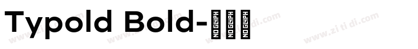 Typold Bold字体转换